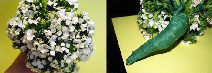 Как сделать свадебный букет из гвоздик своими руками: фото
