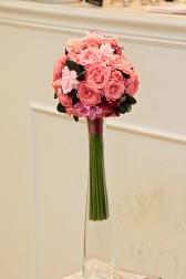 Букет невесты с орхидеями и розами - Леденец