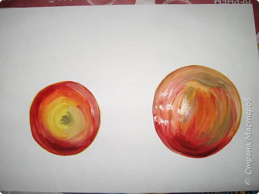Предлагаю вам нарисовать осенний букет рябины и яблоки. фото 16