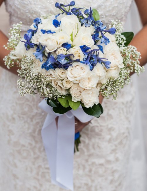 Blue-and-White-Wedding-Bouquet