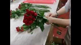 Флористика для начинающих: как составить букет из роз своими руками (мастер класс).