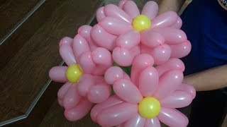 Как сделать цветок из длинного шарика , цветок из шара шдм/beautiful flower from bulb