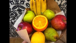 Как сделать букет из фруктов 🔸 Просто, быстро и оригинально
