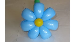 Ромашка 7 лепестков из шаров / simple 7 petals flower balloon (Subtitles)