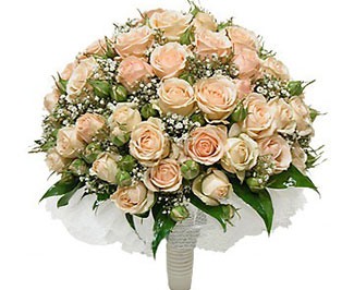 Букет невесты из кустовых роз с фото