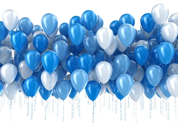 Синие шары изолированные — стоковое фото