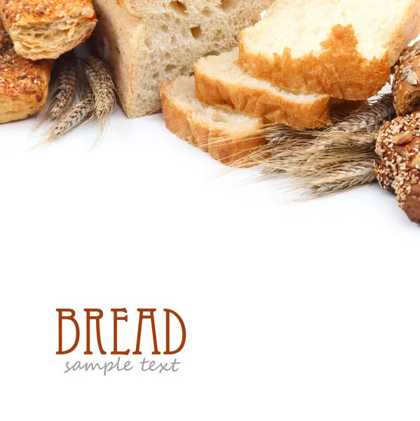 Хрустящим свежим хлебом — стоковое фото