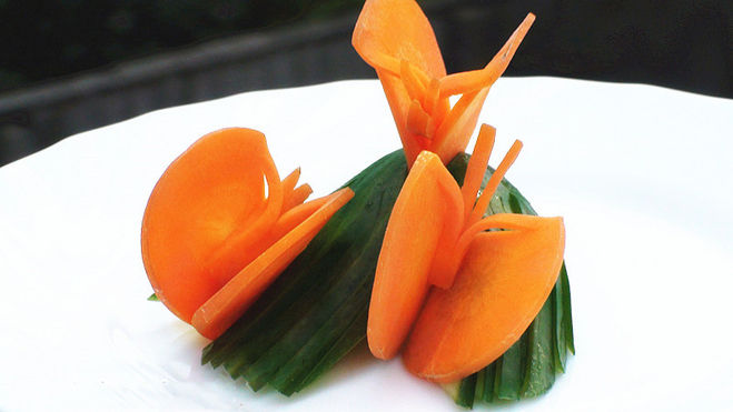 украшения из моркови своими руками бабочка