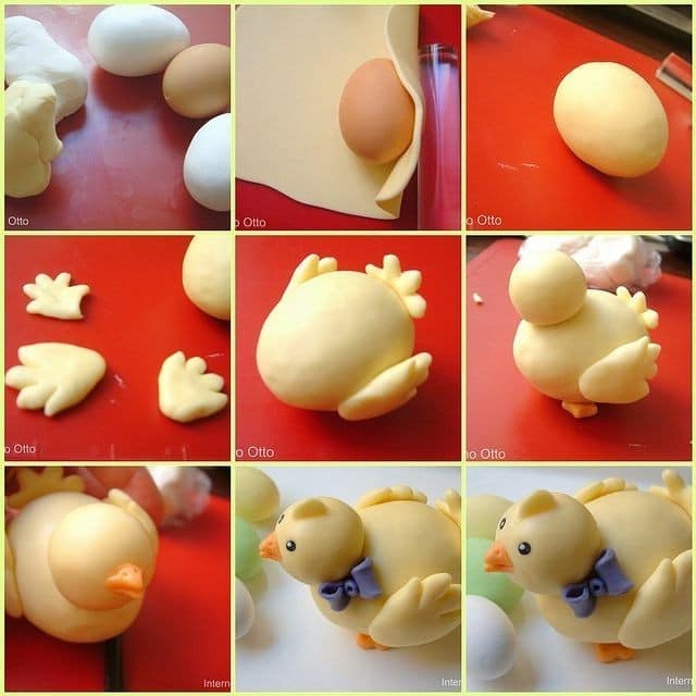 Пошаговый мастер-класс: петушок из яйца и соленого теста