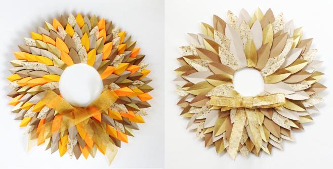 оригами осенние листья из бумаги 