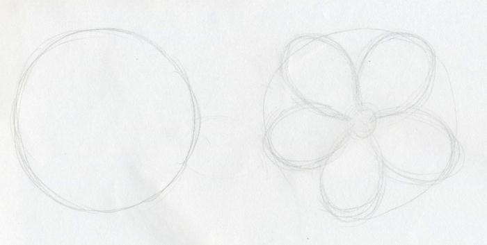 как рисовать карандашом цветы