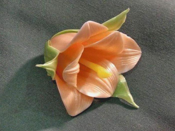 цветок из карамели