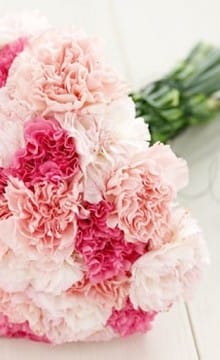 Свадебный букет из гвоздик: советы флориста