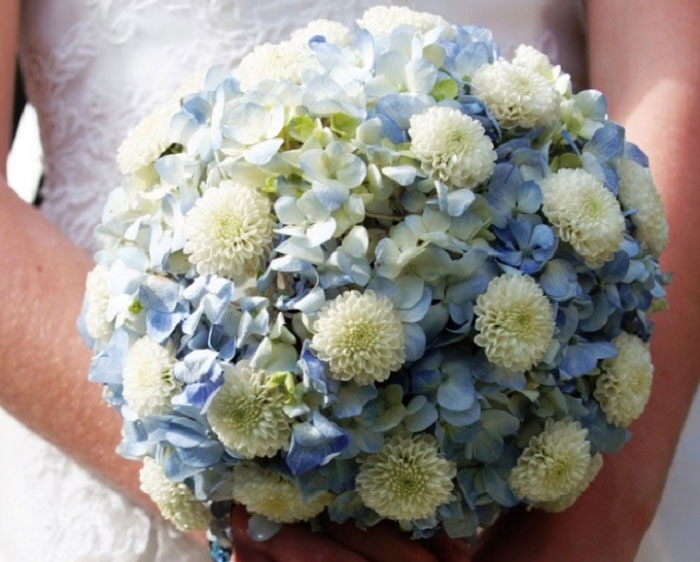 Свадебный букет невесты из хризантем своими руками