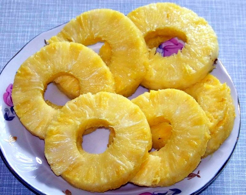 нарезка ананаса