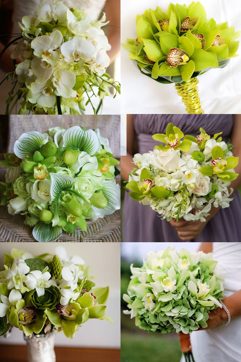 Букет свадебный из орхидей фото
