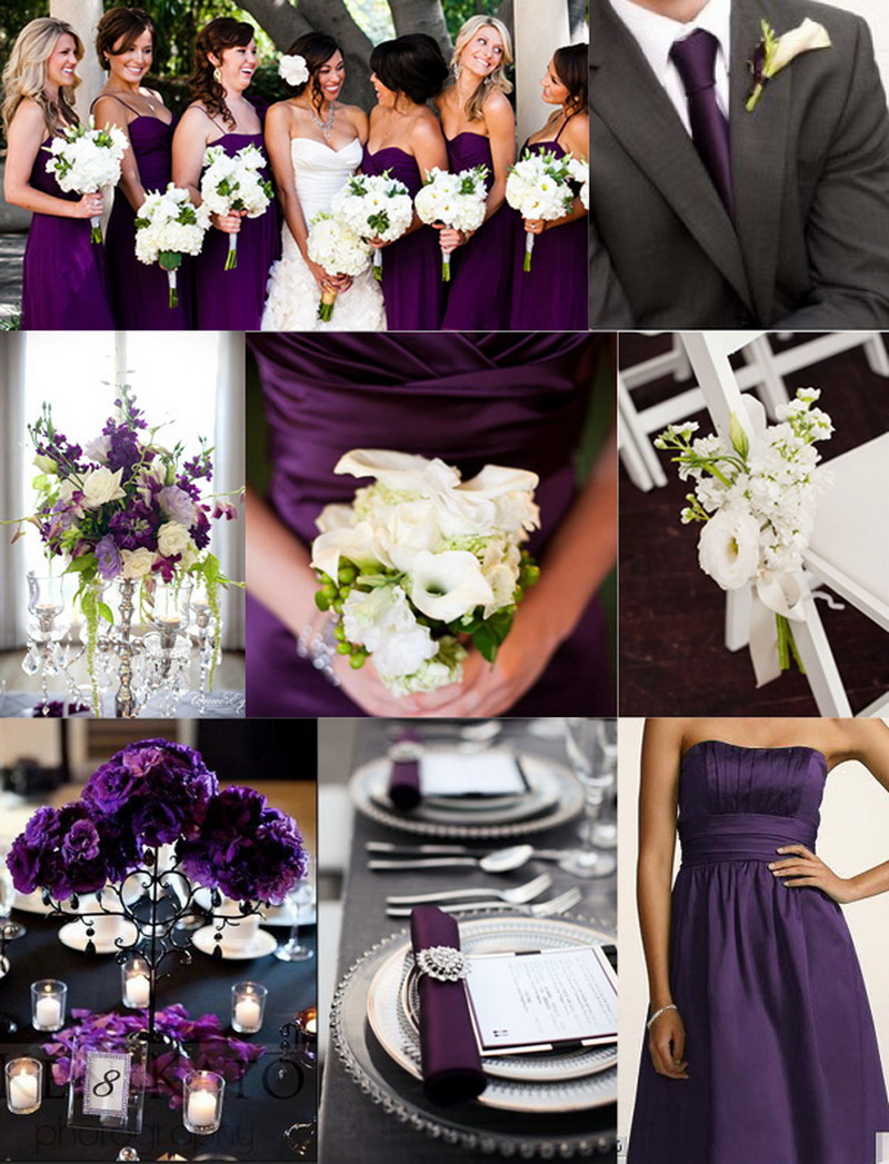 Бело-фиолетовая свадьба