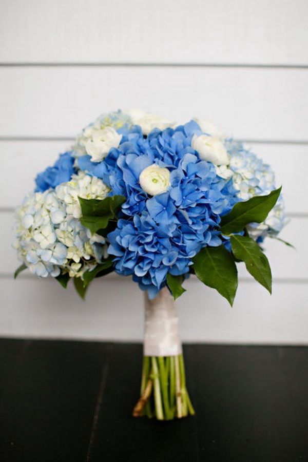 Синий свадебный букет