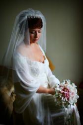 Букет невесты Свадебный букет из орхидей - Ягодный крем