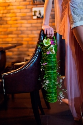 Букет невесты с жасмином и клематисом - Жасминовая дымка