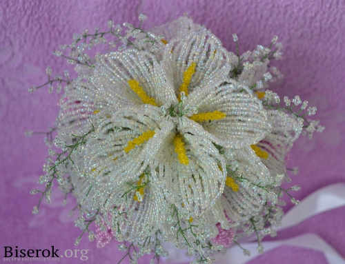 цветы каллы из бисера