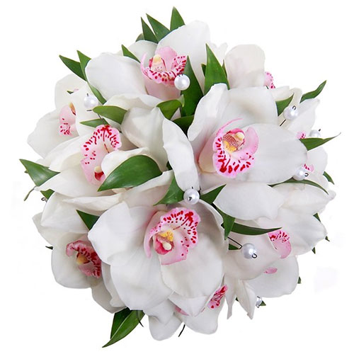 Букет невесты из орхидей фото 8