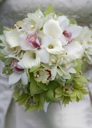 Свадебный букет из орхидей 