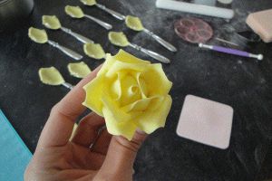 Как сделать розочки из мастики