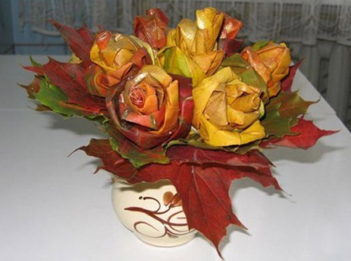 decorating ideas for fall and crafts with maple leaves for making a 