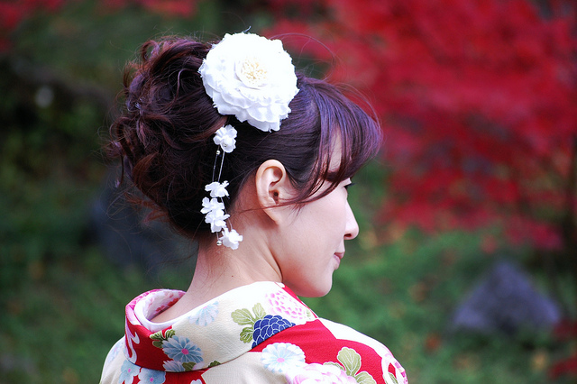 Свадебные украшения в стиле канзаши