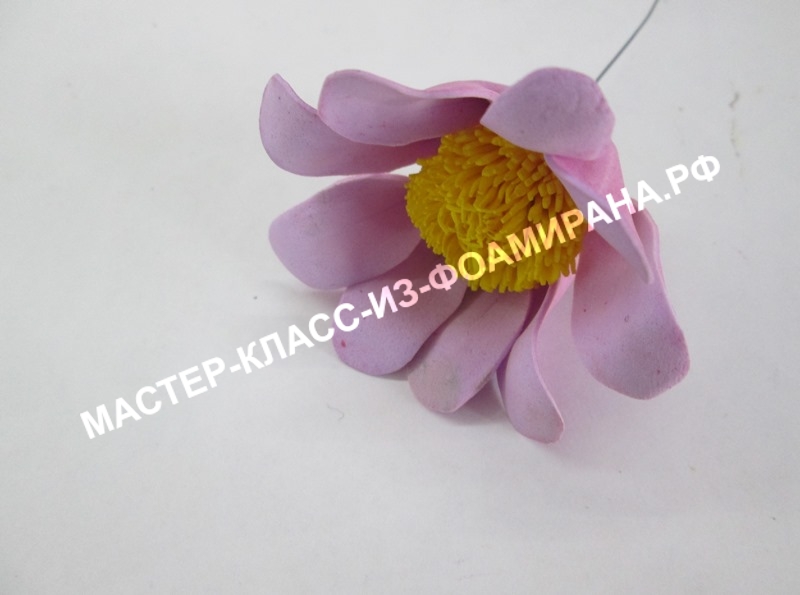 Цветы из фоамирана хризантема, МК с фото (сборка)