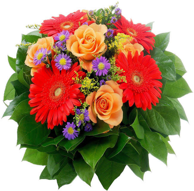 круглий святковий букет