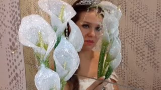 Мой свадебный букет из бисера. Каллы из бисера / My beaded wedding bouquet. Beaded calla lilies