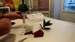 Мастер-класс (2 часть) Свадебный букет невесты из лепестков роз.