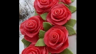ШОК! Розы Без Спец.Инструментов/ #Роза с мастики МК/ Цветы с мастики