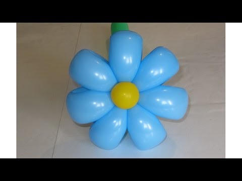 Simple 7 petals daisy flower balloon (Subtitles)