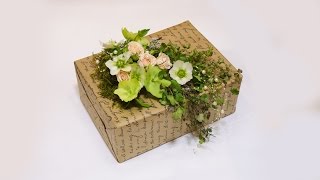 Флористика. Оформление подарка (Мастеркласс) FLOWER gift box ( Floral lessons)
