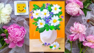 Как нарисовать вазу с цветами - урок рисования для детей от 5 лет, натюрморт, рисуем дома поэтапно