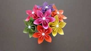 Как сделать БУКЕТ цветов из бумаги I Цветы ОРИГАМИ I Origami Flower