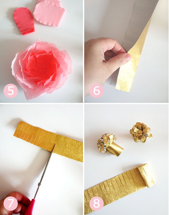 Сделать цветы из бумаги своими руками - инструкция 3