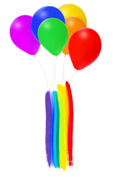 Яркий букет из разноцветных шаров — стоковое фото
