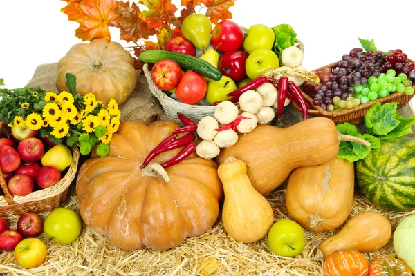 Композиция с фрукты и овощи крупным планом Стоковое Фото