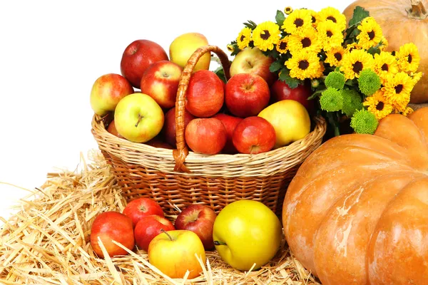 Композиция с фрукты и овощи крупным планом Стоковое Изображение