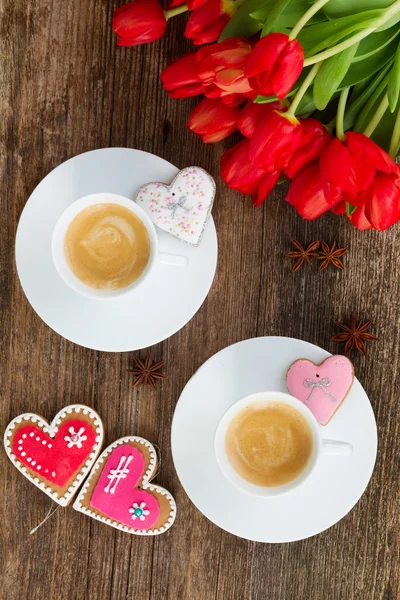 День Святого Валентина кофе — стоковое фото