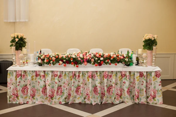 Элегантный свадебный прием таблицы Стоковое Фото