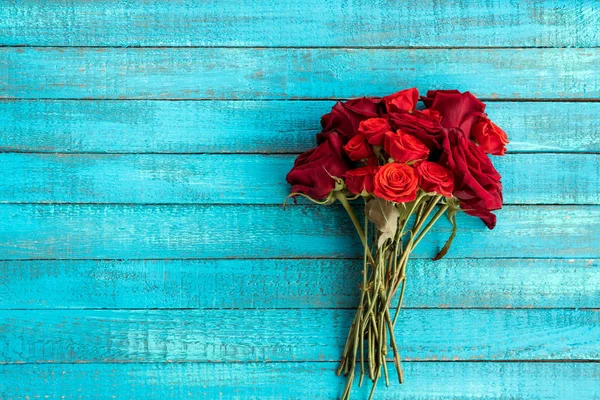 Розы букет на столе Стоковая Картинка
